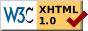 Icon showing this website is valid XHTML 1.0 Transitional