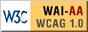 Icon showing this website conforms with WCAG Double-A (Priorities 1 and 2)
